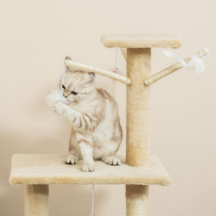 Produktbild Jamb Katzenbaum (134.20 cm, Beige und Weiss)
