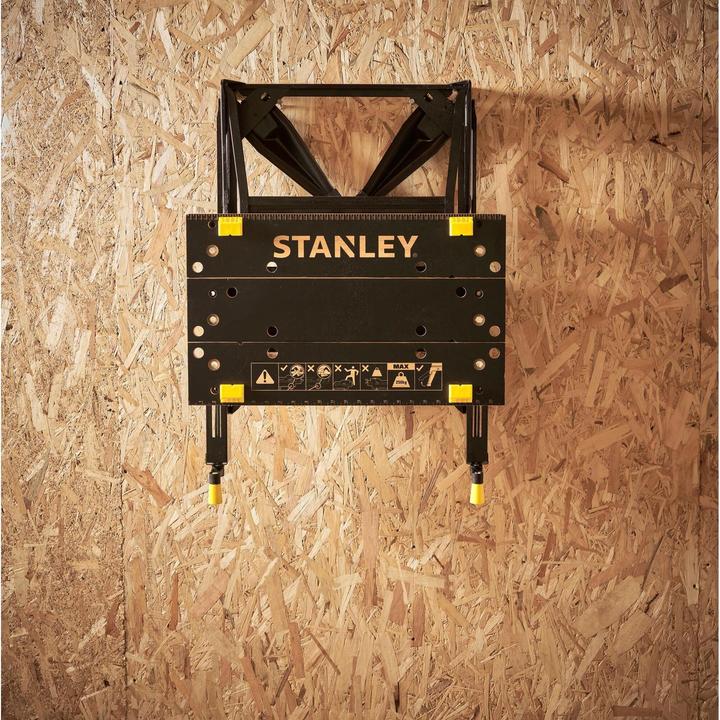 Produktbild Stanley Workmate mit Bambus-Arbeitsplatte und dualer Arbeitshöhe, belastbar bis 250kg (50.50 cm, 54 cm)