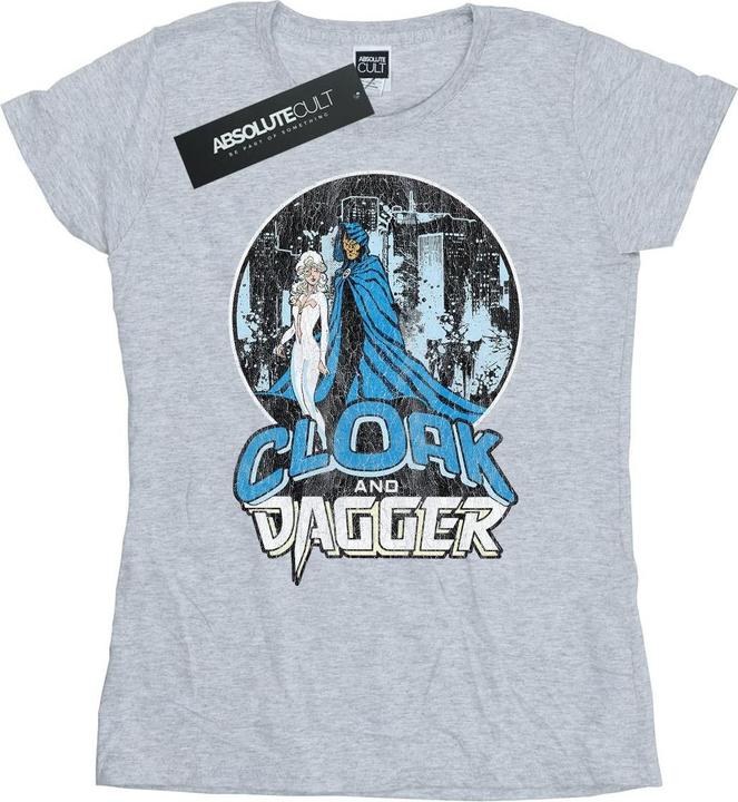 Actual product image Womens/Ladies Cloak And Dagger Retro Cotton T-Shirt (XL)