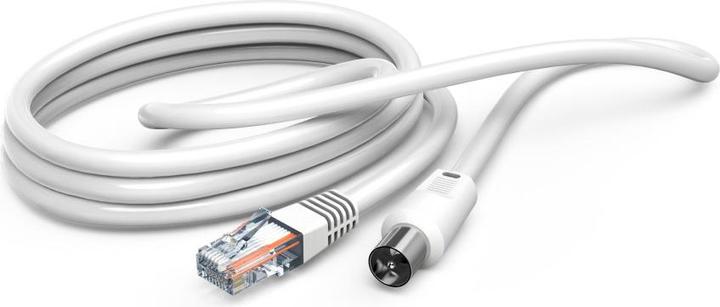 Actual product image Hama Antennen-Kabel - Koax-Stecker - RJ45-Stecker (75 dB, Antenna cable)