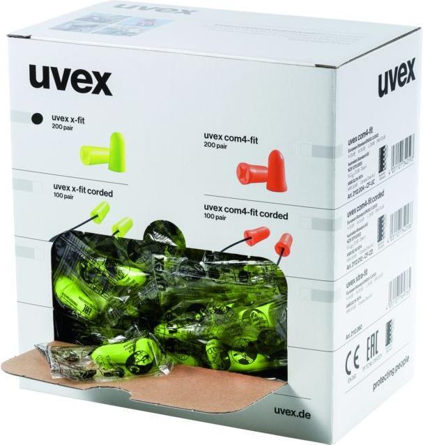 Actual product image Uvex Safety x-fit earplugs 37 dB foam (200 pairs) (400 x)