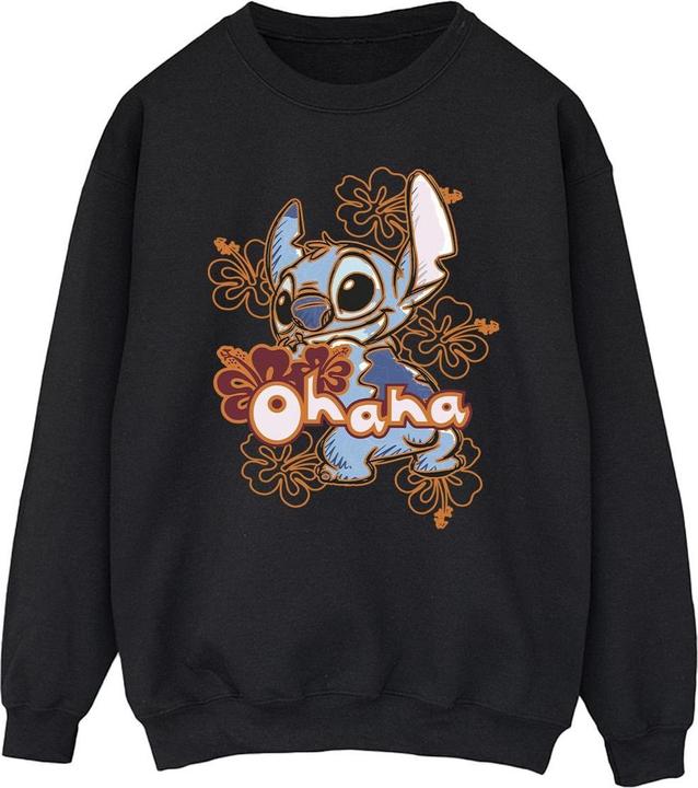 Immagine prodotto Disney Lilo And Stitch Ohana Orange Hibiscus Felpa Uomo (S)