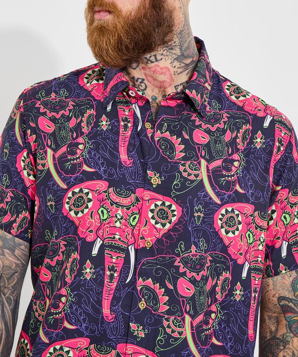 Produktbild Joe Browns Elephant Print Statement Short Sleeve Shirt (L)