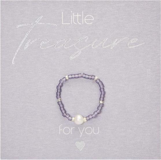 Produktbild HCA Ring Little Treasure - lila (Textil, Miyuki- & Süsswasserperlen)