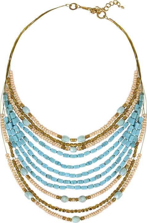 Image du produit Joe Browns Turquoise Beaded Layered Necklace (10% de fer, 90% de verre)