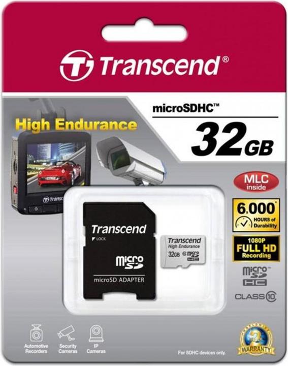 Produktbild Transcend 32GB MICRO CARD (CLASS 10) (32 GB, microSDHC, U1, UHS-I)
