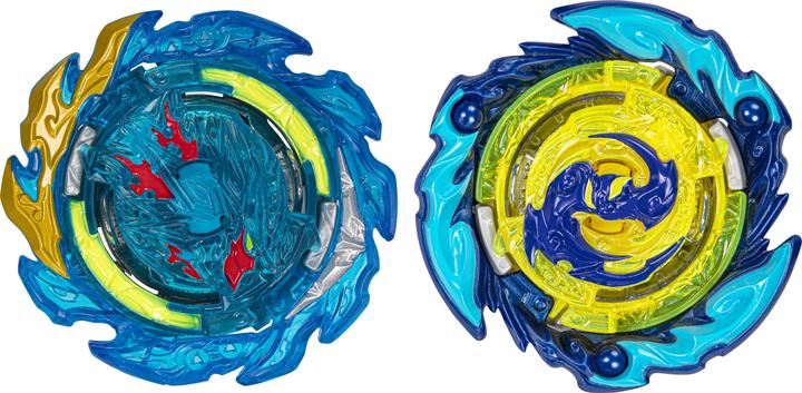 Hasbro Beyblade Burst QuadStrike Comet Helios H8 and Tidal Pandora Epic P8 Spinning Top Twin Pack, Battle