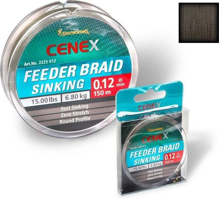 Produktbild Browning Cenex Feeder Braid, Sinking (4.55 kg, 0.08 mm)