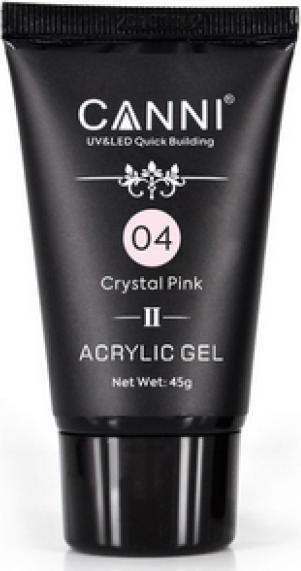 Canni Poly Gel Crystal Pink 04 (Nagellackentferner, Pink)