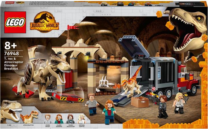 Actual product image LEGO T. Rex & Atrociraptor: Dinosaur Outbreak (76948, LEGO Jurassic World)