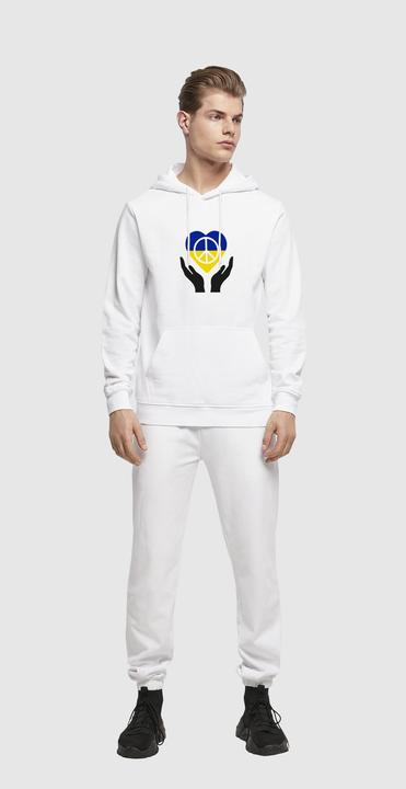 Immagine prodotto Merchcode Peace - Felpa con cappuccio Basic con cuore e mano - 161591 (L)