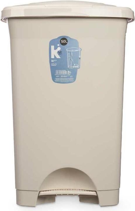 Immagine prodotto Natec Papierkorb mit Pedal Beige Kunststoff 50 L (3 Stück) (50 l)
