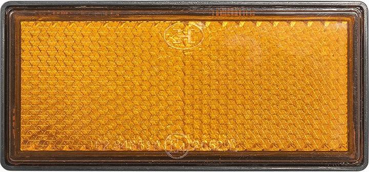 Immagine prodotto ProPlus Riflettore arancione 85x39mm autoadesivo con piastra di base 2pz. in blister