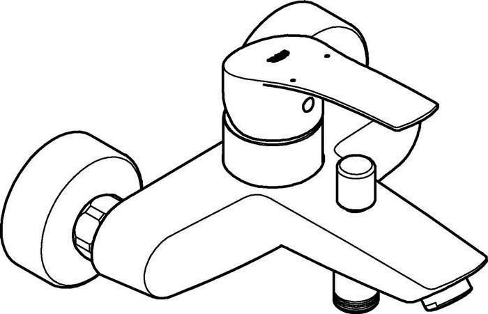 Image du produit Grohe Mitigeur monocommandé pour bain EUROSMART 1/2" chr