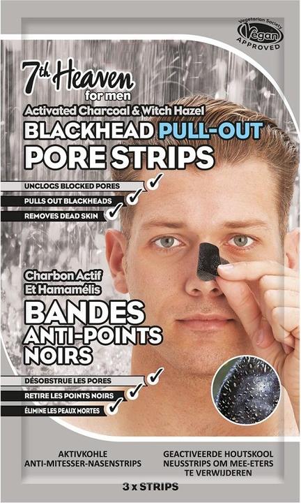 Image du produit 7th Heaven Montagne Jeunesse Charcoal Volcanic Ash Unclog Pore Strips 3 unités (Chiffons de nettoyage)