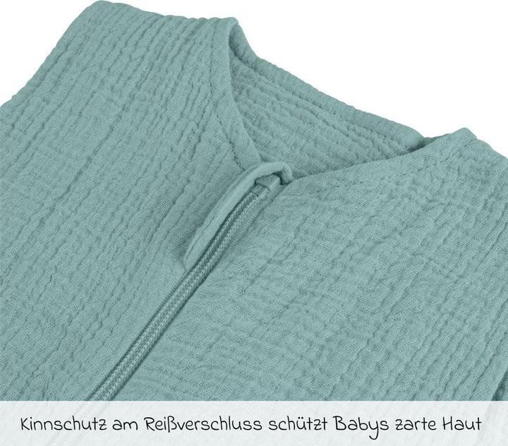 Actual product image La Loona LaLoona sleeping bags summer sleeping bag muslin / gauze - Mint - (70 cm)