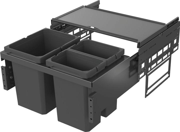 Produktbild Vauth-Sagel VS ENVI Space S Abfalltrennsystem KB 600 mm 15,5L/2 x 7,5 L lavagrau (15.50 l)