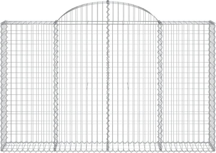 Actual product image VidaXL Gabionen mit Hochbogen 5 Stk. 200x30x120/140cm Verzinktes Eisen