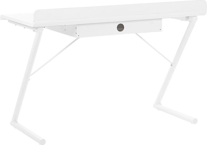 Produktbild Beliani Schreibtisch weiss / heller Holzfarbton 120 x 60 cm Schublade FOCUS (120 x 60 x 84 cm)