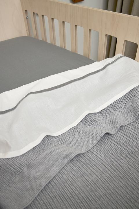 Actual product image Meyco jersey fitted sheet 60x120 grey