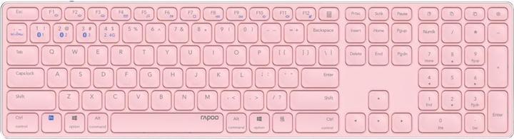 Actual product image Rapoo E9800M MULTI-MODE WL KEYBOARD PK (DE, Wireless)