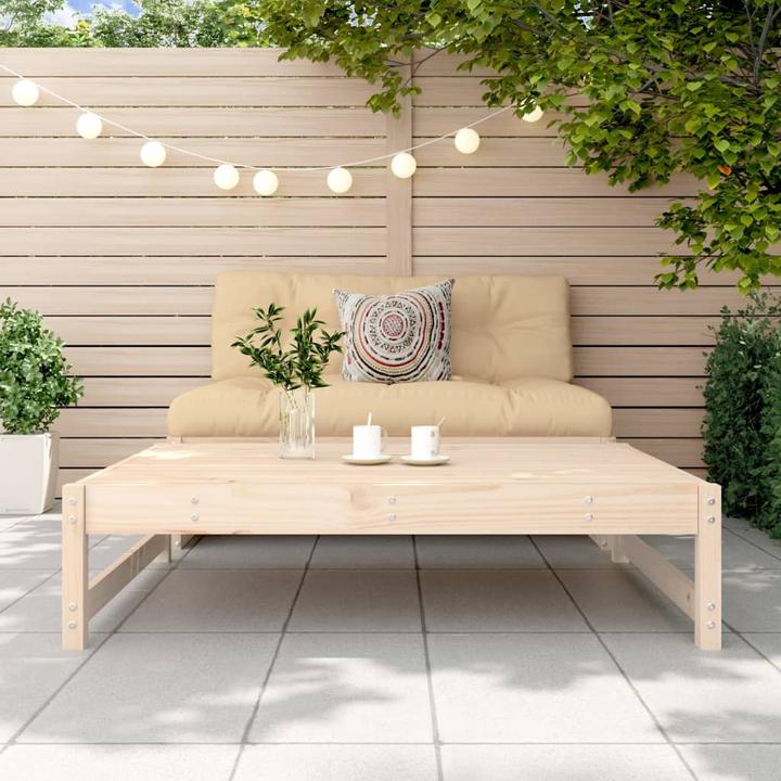 Actual product image VidaXL Gartenhocker 120x80 cm Massivholz Kiefer,Material