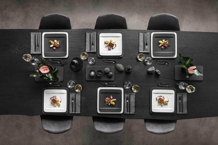 Image du produit Villeroy & Boch Plat de service carré/assiette gourmet Manufacture Rock blanc