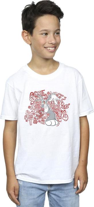 Immagine prodotto Looney Tunes ACME Doodles Bugs Bunny Maglietta Ragazzi (152, 158)