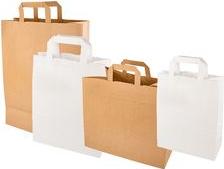 Actual product image Papstar 86446 Paper Bag White (Gift bag, 50 x)