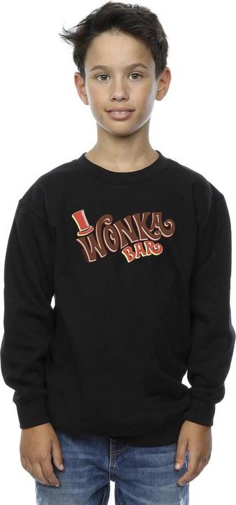 Actual product image Willy Wonka & the Chocolate Factory Boys Bar Logo Sweatshirt (104)