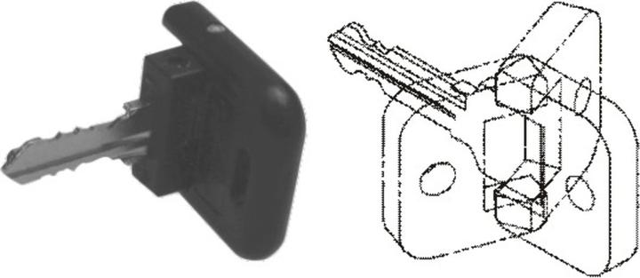 Actual product image WKS - P5000 Cylinder cores with key (Cylinder key)