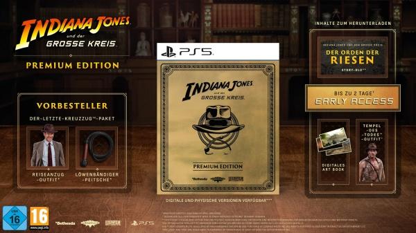 Image du produit Bethesda Indiana Jones und der grosse Kreis Premium Edition (PS5) (USK) (PS5, DE)