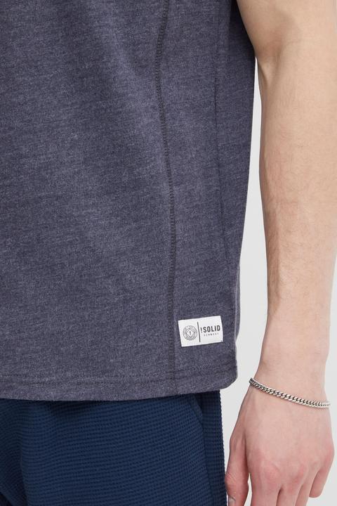 Image du produit Solid Dorian T-shirt À Manches Courtes Pour Homme Avec Col Grandad (S)