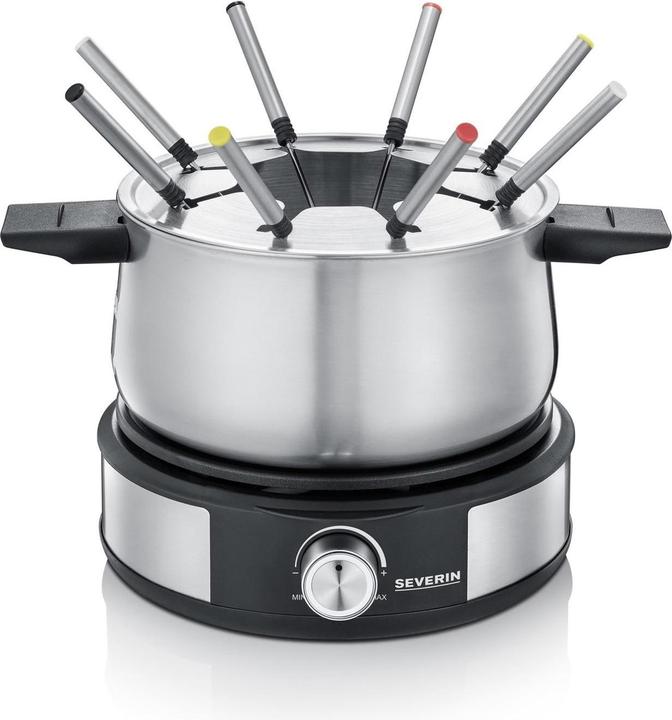 Severin FO2471 stainless steel, black (Chocolate fondue, Cheese fondue, Chinoise Fondue, Fondue Bourguignonne)
