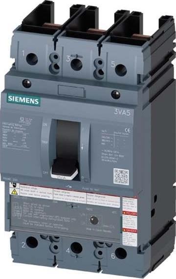 Image du produit Siemens Disjoncteur 100A 3p 100A/In 3VA5210-5ED31-0AA0