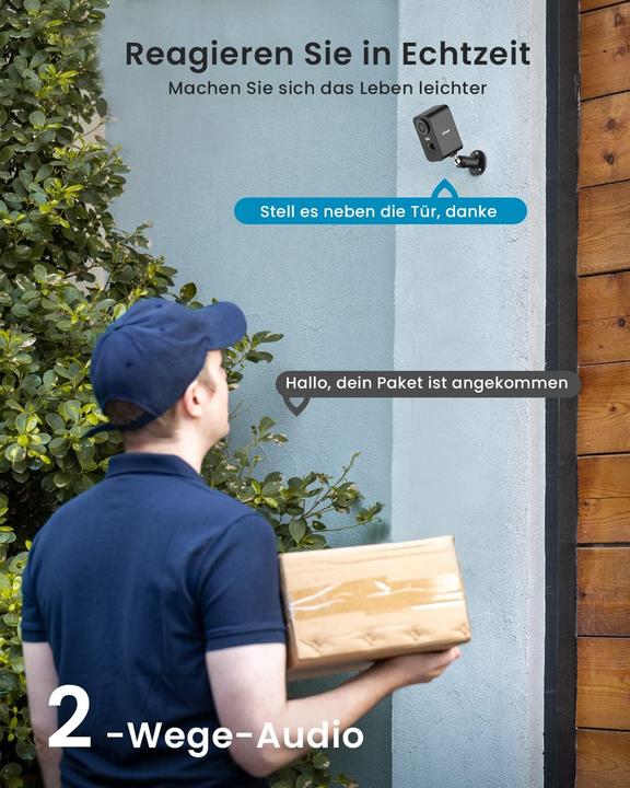 Immagine prodotto IeGeek 2 x kabellose Überwachungskamera mit Nachtsicht