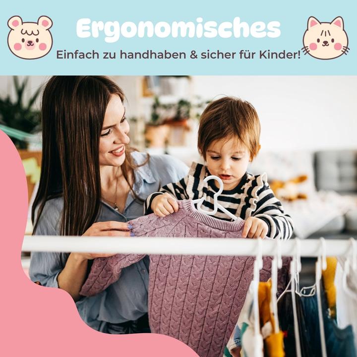 Produktbild DecoBella Kleiderbügel für Baby & Kinder (6 x)