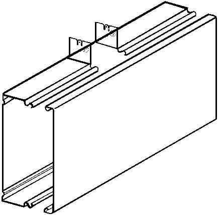 Actual product image Niedax NIE LUT 100.100.100 E3 T-piece with cover 100x100mm outlet width 100mm E (35 cm)