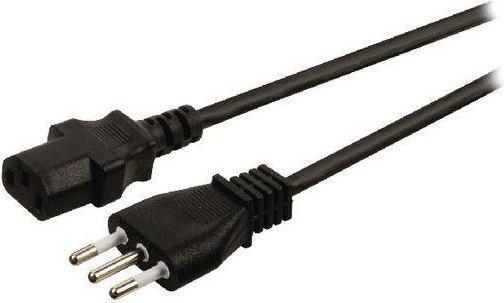 Immagine prodotto RND Electronics Cavo di alimentazione CA, spina italiana tipo L (S17) - IEC 60320 C13, 2 m, nero (0.22 m)
