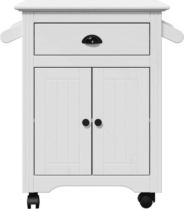 Actual product image VidaXL Kitchen trolley BODO White 72x45x80 cm Side trolley Storage trolley