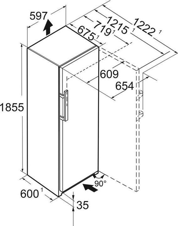 Actual product image Liebherr FNSDD529I (Stand-alone, 278 l)