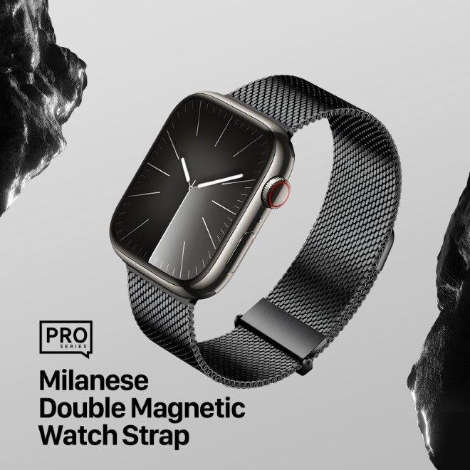 Immagine prodotto Dux Ducis Cinturino Milanese Pro (40 mm, 41 mm, 38 mm, Acciaio inossidabile, Apple Watch Serie 4, Apple Watch Serie 5, Apple Watch Series 3, Apple Watch Serie 6, Apple Watch SE (2022/2023), Apple Watch Series 8, Apple Watch Series 9)