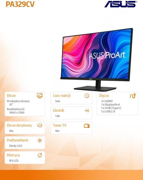 Produktbild ASUS ProArt PA329CV (3840 x 2160 Pixel, 32")