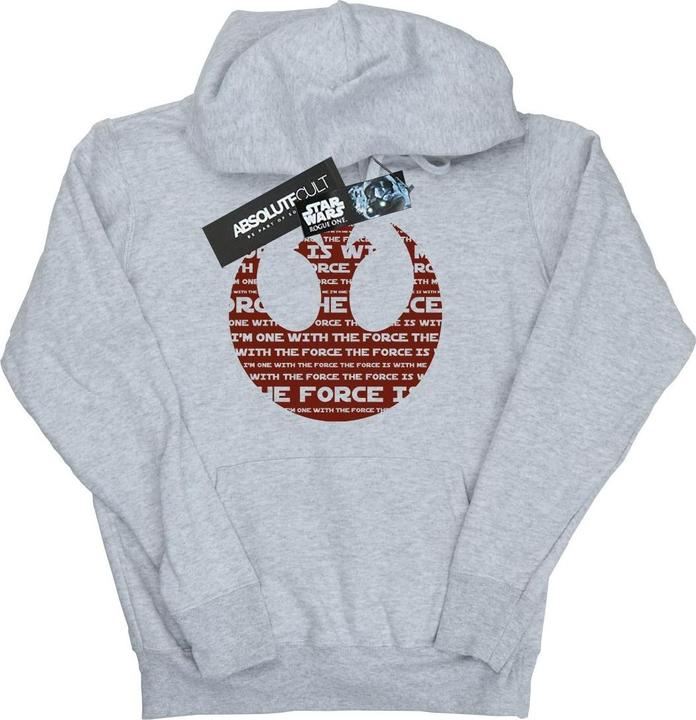Star Wars Rogue One I'm One With The Force Alliance Emblem Red Kapuzenpullover