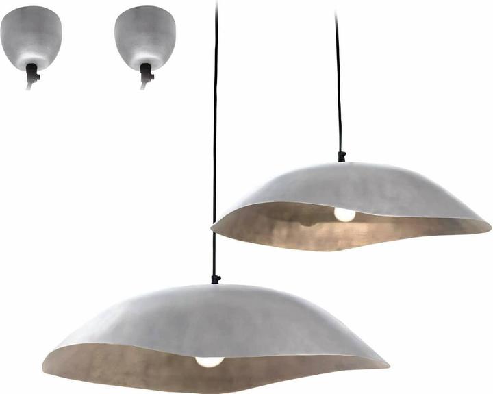 Actual product image Loberon Hanging lamp set of 2 Gariés silver (E27)