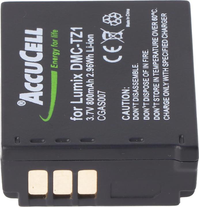 Actual product image Panasonic Akku CGA-S007,CGR-S007,DMW-BCD10 (Rechargeable battery)