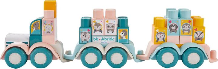 Image du produit Abrick Train d'animaux avec briques, 51 pcs.