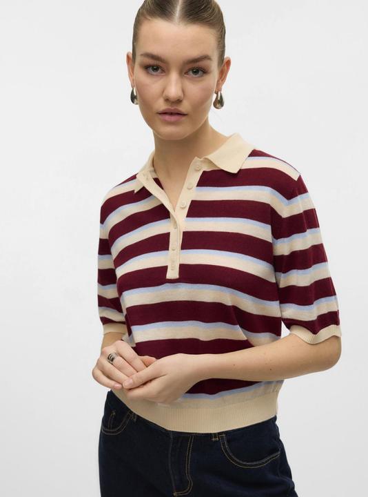 Produktbild Vero Moda AWSIKITA Gestricktes Poloshirt Polo (L)