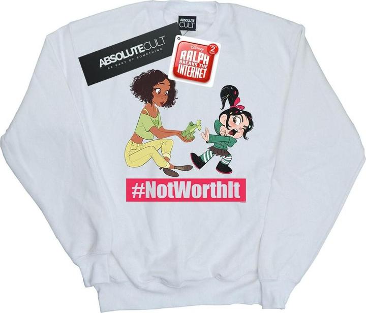 Actual product image Disney Mens Wreck It Ralph Tiana And Vanellope Sweatshirt (XXL)