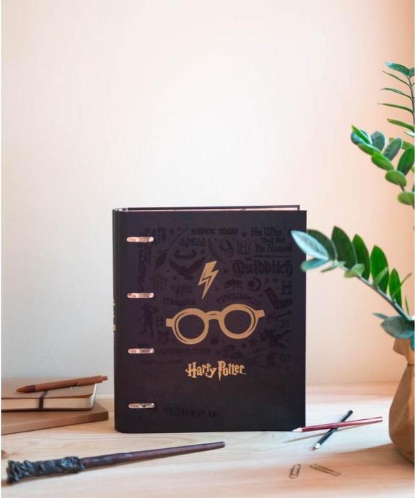 Actual product image Grupo Erik Harry Potter - Classeur Premium à 4 anneaux avec élastique Lunettes d'Harry (A4, 1 Piece)